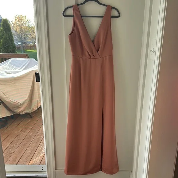 Anthropologie BHLDN Piper V-Neck Side-Slit Satin Maxi Gown Bridesmaid Sedona 6 - threedaughtersproperties.com Anthropologie BHLDN Piper V-Neck Side-Slit Satin Maxi Gown Bridesmaid Sedona 6 - threedaughtersproperties.com